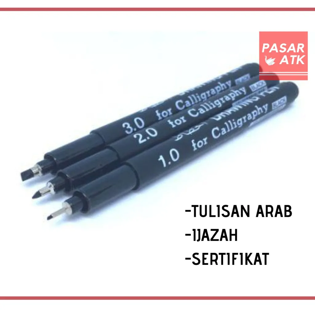 SPIDOL PEN SNOWMAN KALIGRAFI / CALLIGRAPHY (PER PCS)