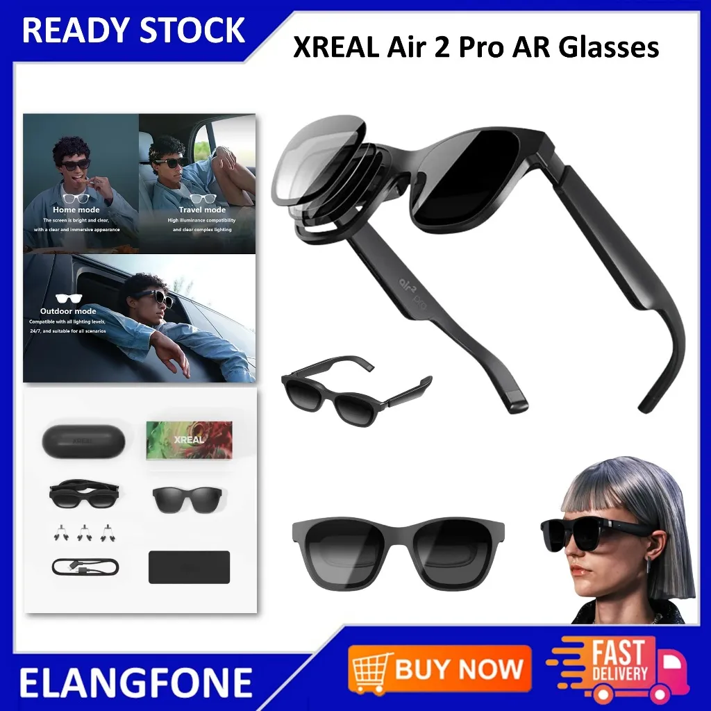 XREAL Air 2 Pro AR Glasses / Smart Glasses Ideal For Gaming, Streaming and Working
