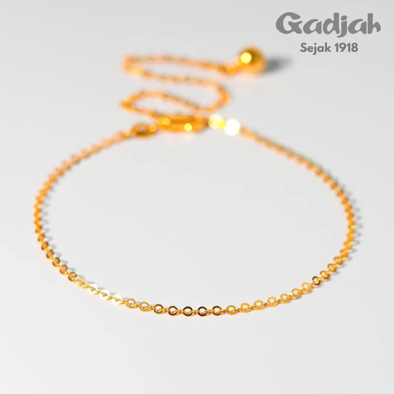 Gelang Emas Kaki New Fancy Super Ringan - Toko Emas Gadjah