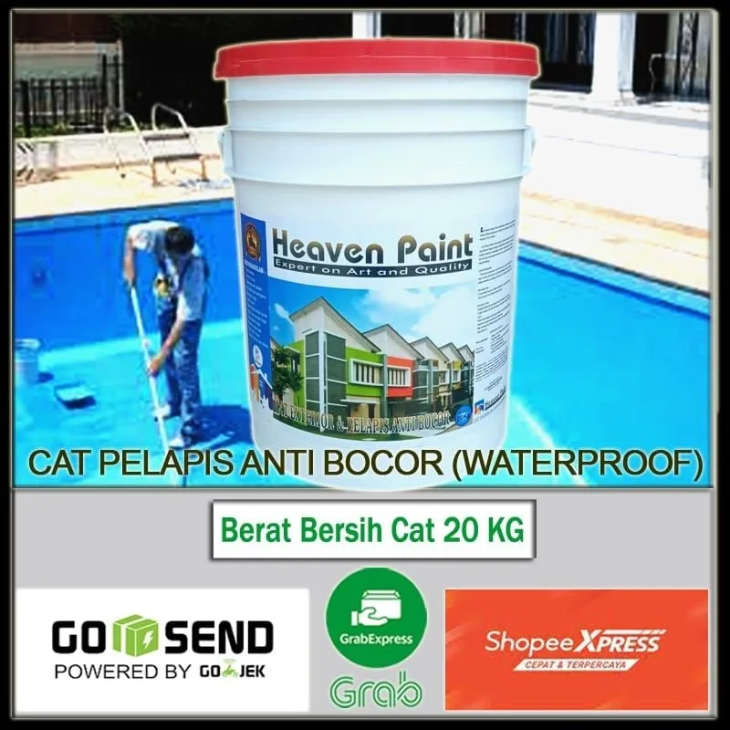 CAT DINDING EXTERIOR INTERIOR WATERPROOF PELAPIS ANTI BOCOR DAN ANTI PANAS SINAR UV 20Kg