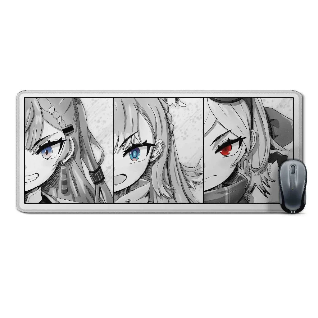 Deskmat mousepad extended anime vtuber HOLOLIVE ID HOLOH3RO HALF - HOLO ID material Rubber