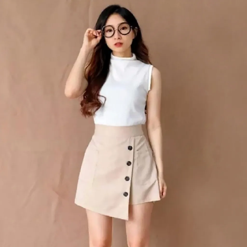 Rok Celana Pendek Wanita Korean Style Mini Skirt