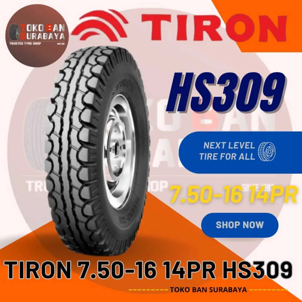 Ban TRUK TIRON 750 R16 14PR HS309 750-16 750R16 750/R16 750/16 R16 R 16 14 PR HS 309