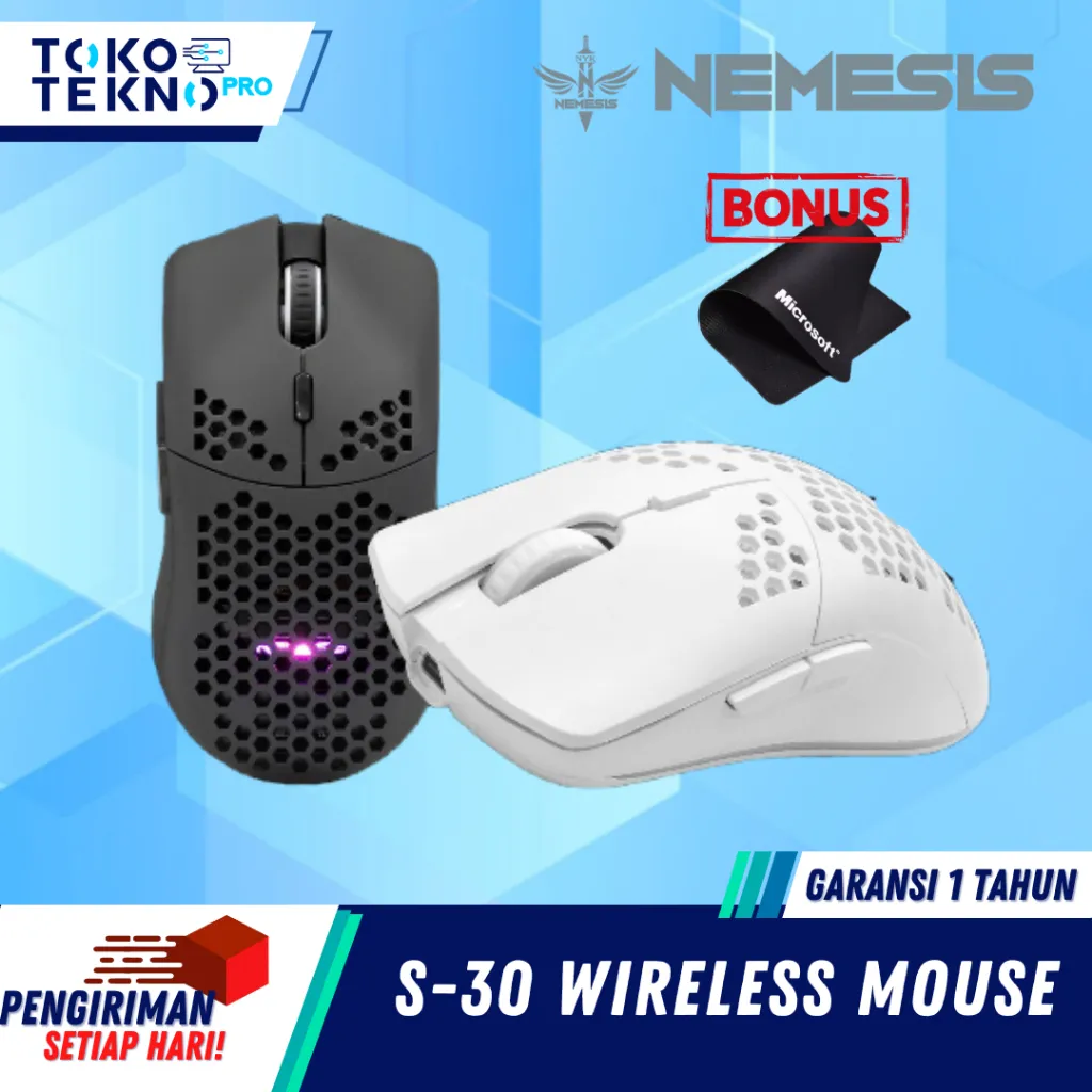 NYK Nemesis S30 / S-30 Wireless Rechargeable Mouse Gaming