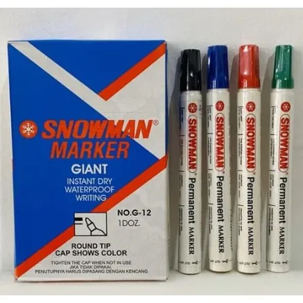 SPIDOL SNOWMAN G12/AG12 PERMANENT MARKER (LUSIN)