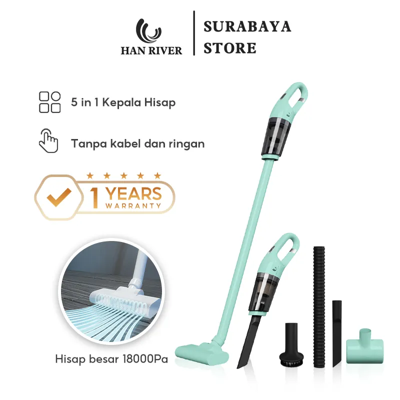 HAN RIVER Vacuum Cleaner Portable 5 in 1 Home Penyedot Debu HRXCQ03GN