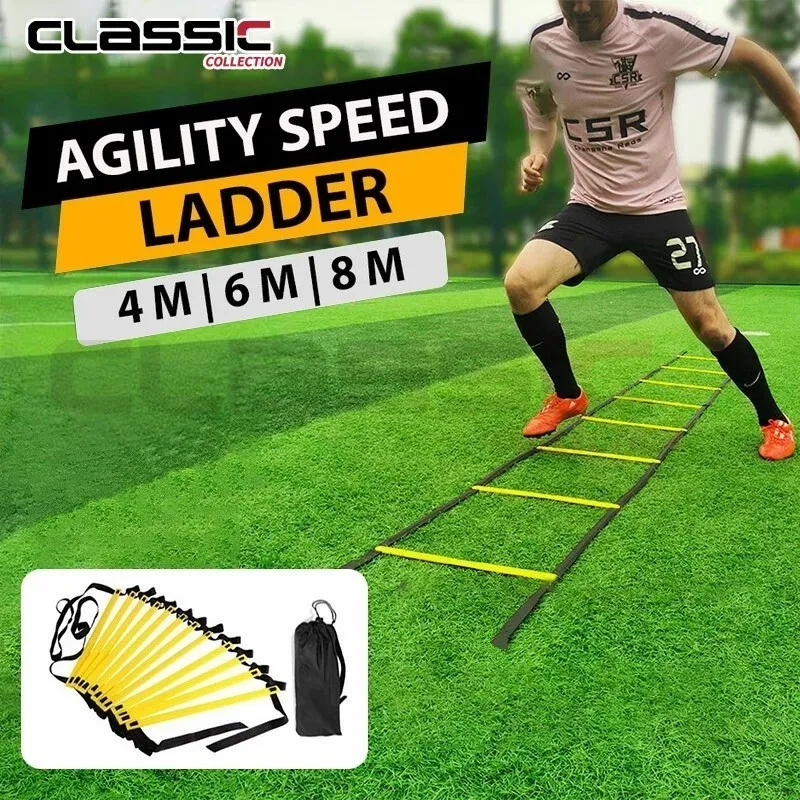 Kelincahan Ladder Murah/Agility Ladder 4,6,8 Meter /Tangga Tali Nilon Untuk Latihan Kecepatan / Kelincahan / Ketangkasan Ranchotion