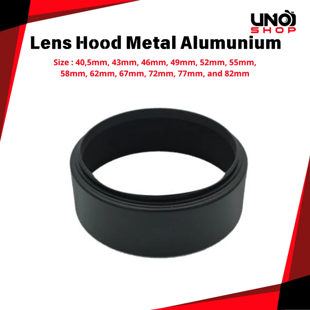 Lenshood Metal Screw Mount For Canon Nikon Sony Fujifilm Pentax DLL Lens Hood Lensa