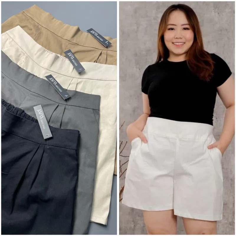 JAPA HOTPENTS BIG SIZE MUAT BB 100 KG CELANA PENDEK WANITA SUPER JUMBO