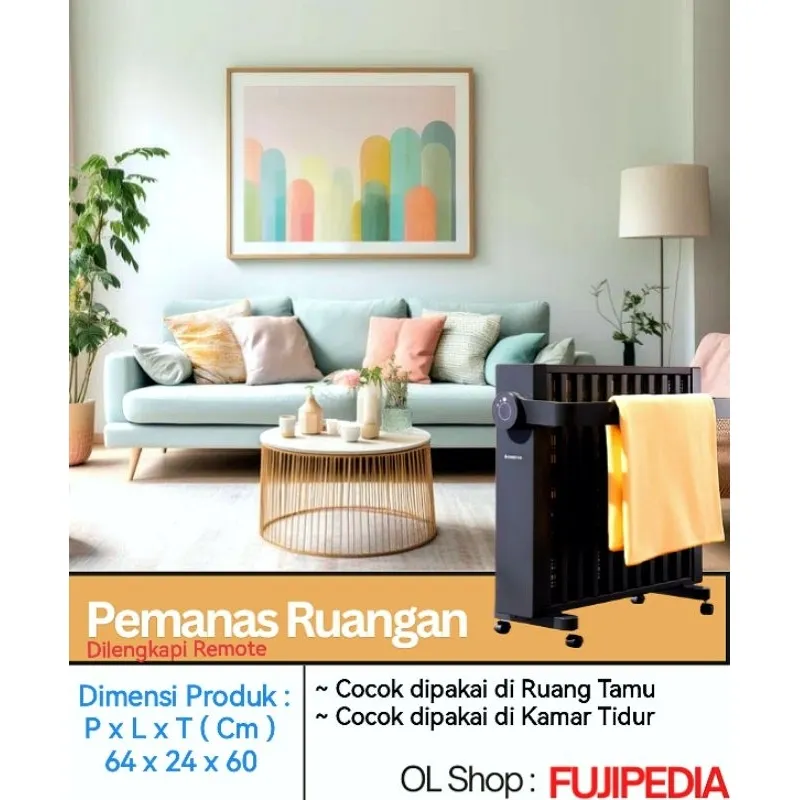 Pemanas Ruangan, Oil Heater dengan blade pemanas