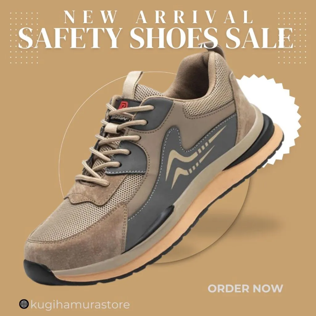 Sepatu safety keamanan kerja deponsapt sporty Kugihamura