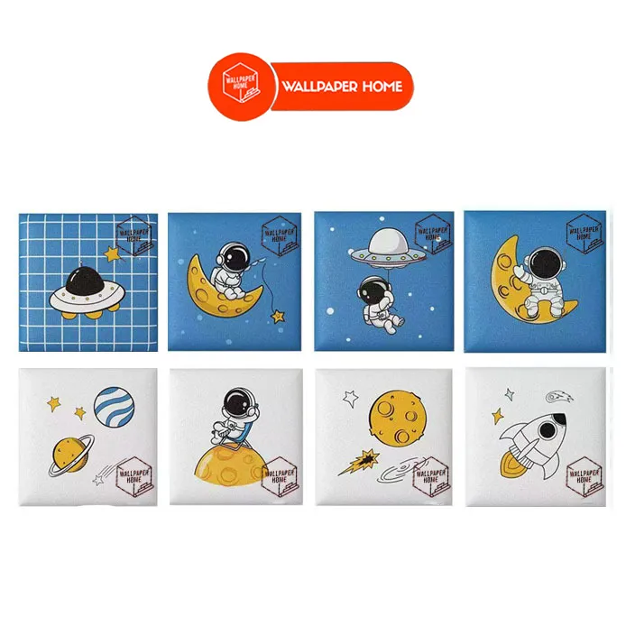 WALLPAPER HOME Headboard Dinding Kamar Tidur Anak 3D Foam Aesthetic Tahan Air Dan Kedap Suara