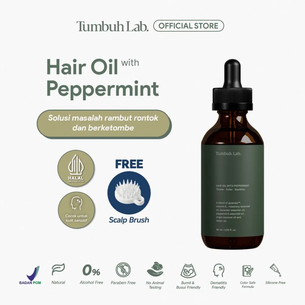 Tumbuh Lab Hair Oil Peppermint 60ML