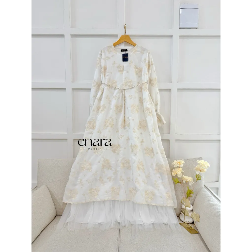 NEW NABILA/NABILA FLOWER/NABILA DRESS/TALASA MAXI DRESS/ALMA DRESS /VANILA TUNIK/ bahan katbol by ENARA OUTFIT