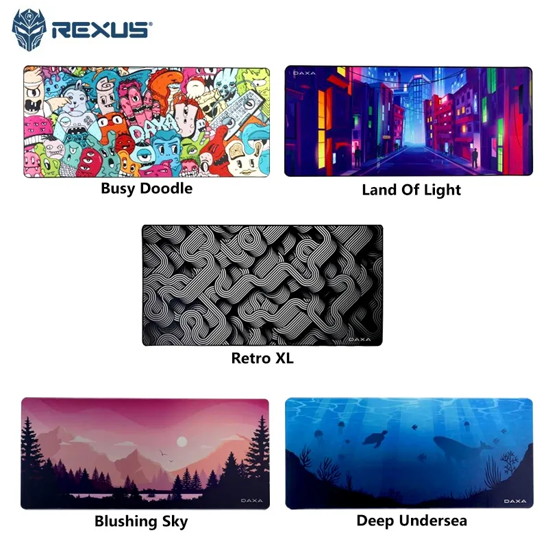 Mousepad Rexus Daxa Retro Daxa Dream Gaming Mousemat Extended Cloth XL