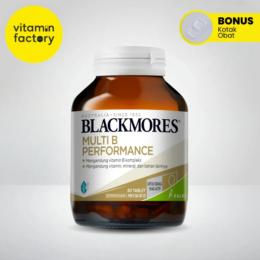 Blackmores Multi B Performance BPOM Kalbe 60 Tablet Vitamin B Complex