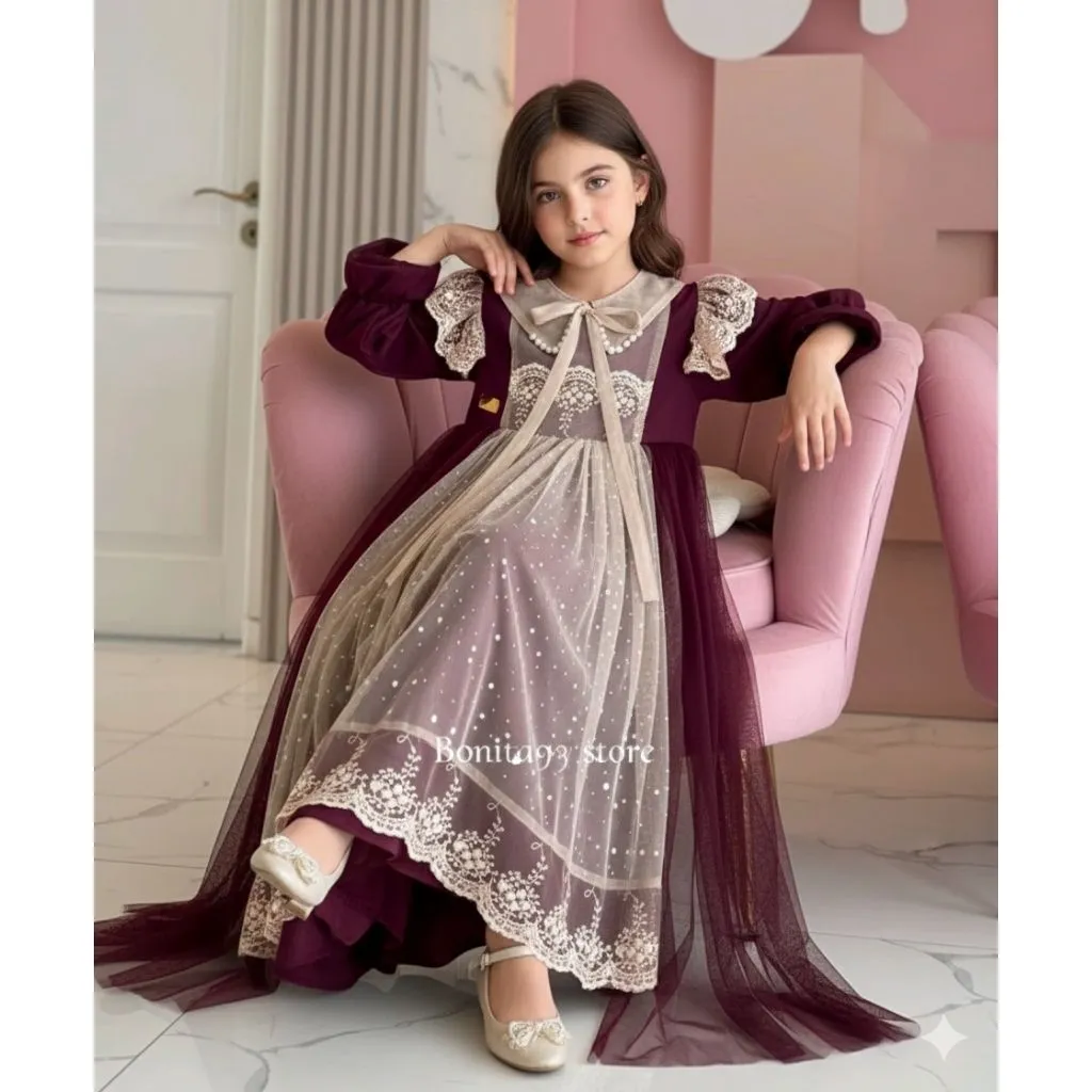 Megumi Dress Anak usia 3-15 tahun - Gamis Anak - Gaun Pesta Anak - Dress Anak - Gamis Muslim Anak