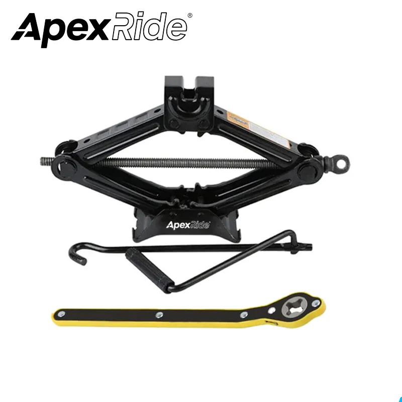 APEXRIDE Dongkrak Mobil 1/1.5/2.5T Alat Dongkrak Gunting Dongkrak Pengangkat Tipe Tangan Untuk Perbaikan Ban Mobil