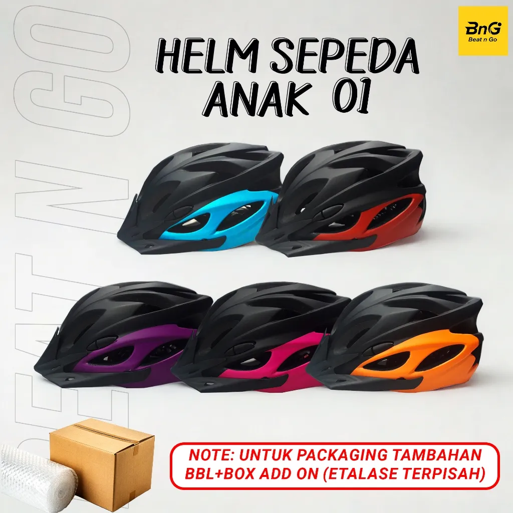 Beat n Go - Helm Sepeda Anak Karakter TYPE 01 - EPS Foam & PC Shell