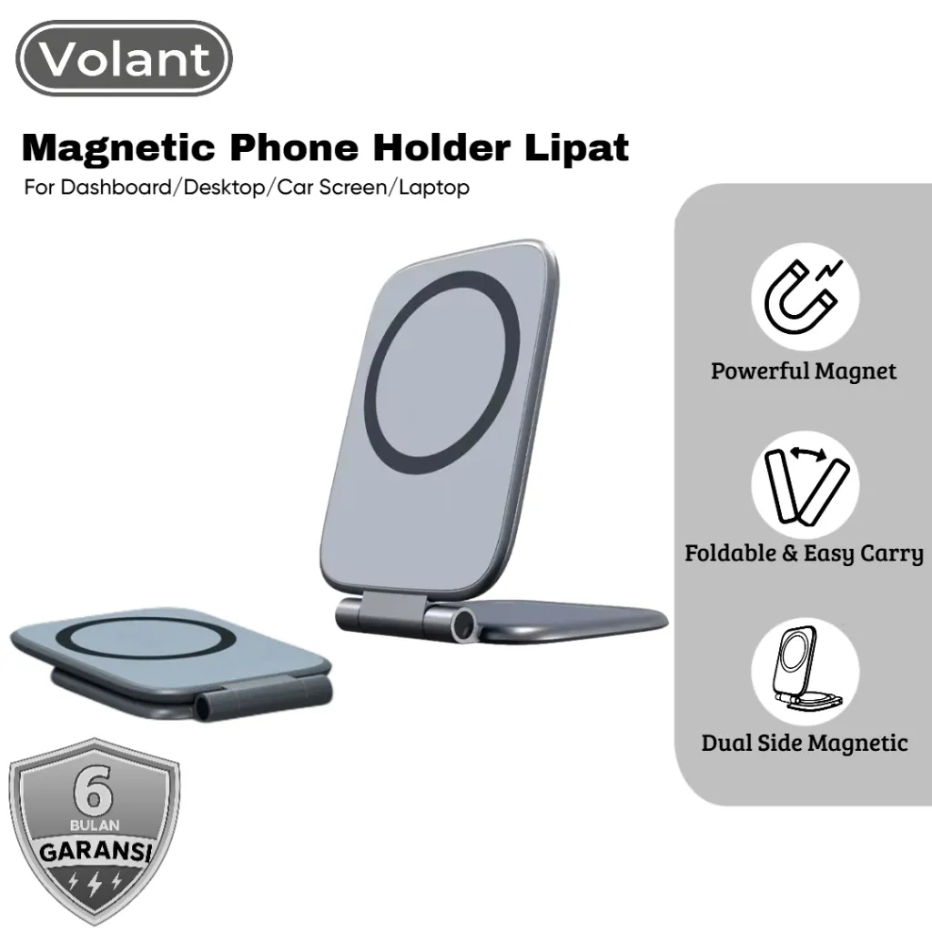 VOLANT Holder A4 Phone Holder Magnetic Magsafe Ring Stand Phone Holder Magnetic Phone Grip Multi-View Stand, Strong Magnetic