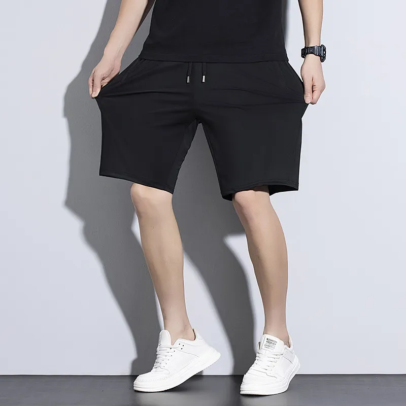 DISAI Celana Pendek Pria Saku Ritsleting Sport Olahraga Ice Silk Fabric Keren Bernapas Shorts K9005