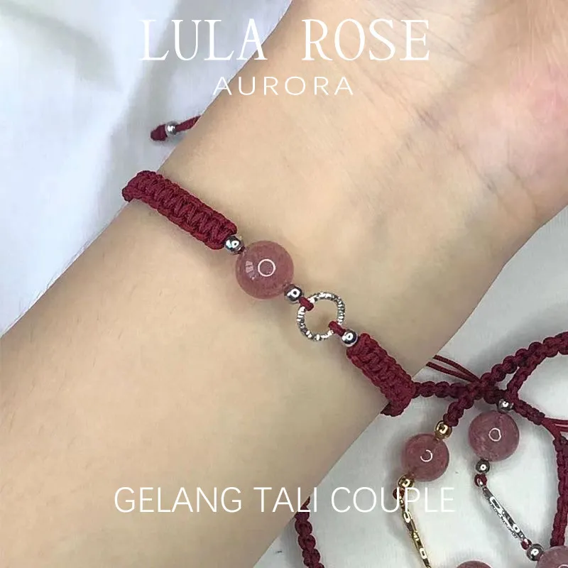 LULA ROSE Gelang Tali Couple Elegan | Model Merah & Hitam Simpel