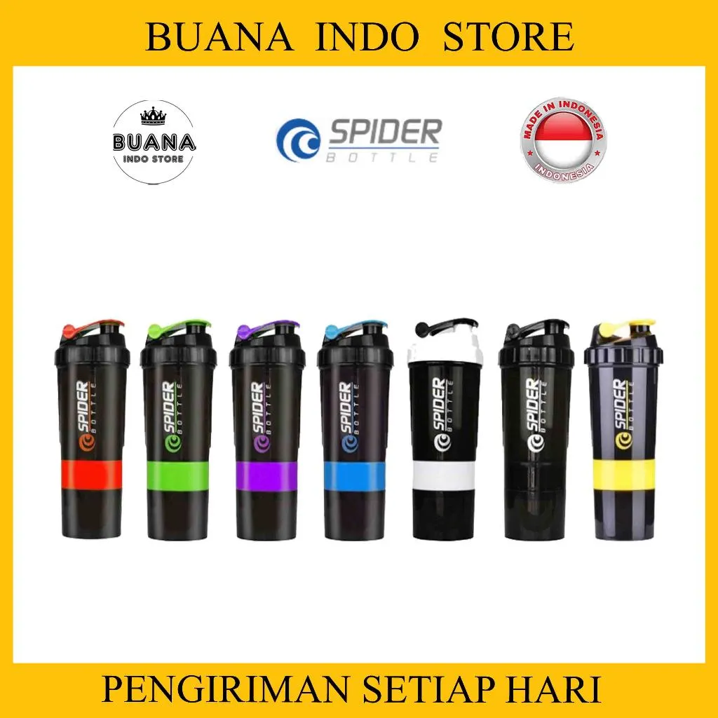 Shaker Spider | Bottle / Botol Minum Susu Whey Protein | Smart Shake