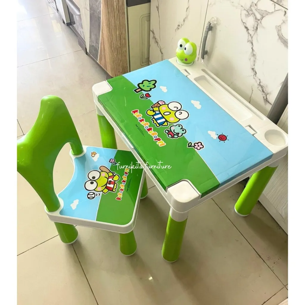 MEJA DAN KURSI SET ANAK NAIBA KARAKTER UNIK MARVEL DORAEMON HELLOKITTY