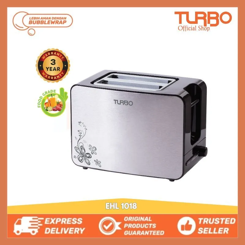 Turbo EHL 1018 Pop Up Toaster Pemanggang Roti EHL1018
