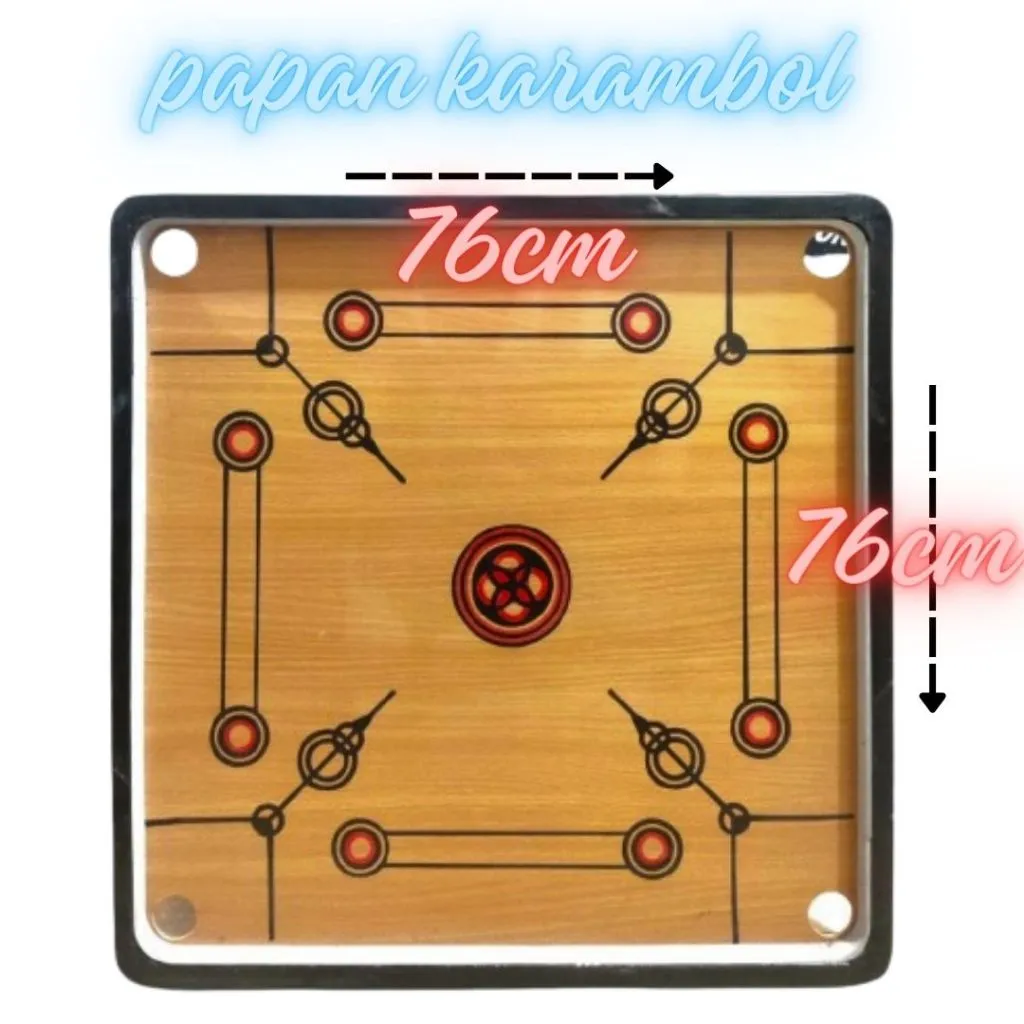 papan Karambol berkualitas..bonus kristal & biji karambol