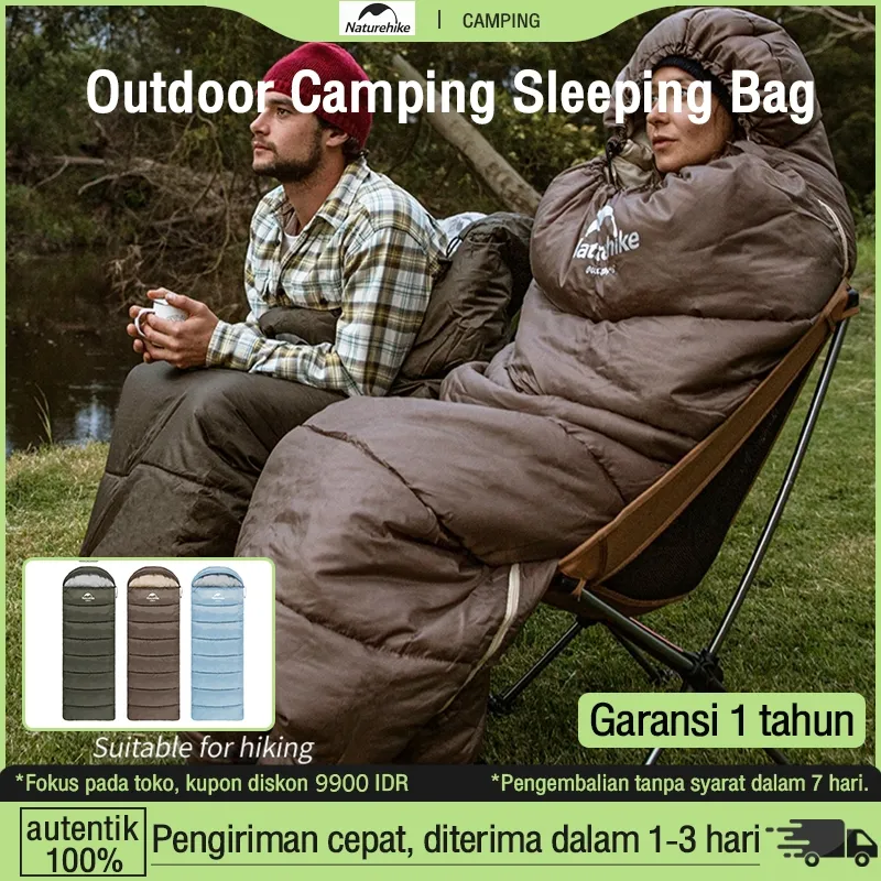 Naturehike Sleeping Bag Mummy Polar Bahan Lebih Tebal Lebih Hangat Nyaman Kualitas Terbaik Tahan Air Portabel Berkemah Kantung Tidur Sangat Ringan