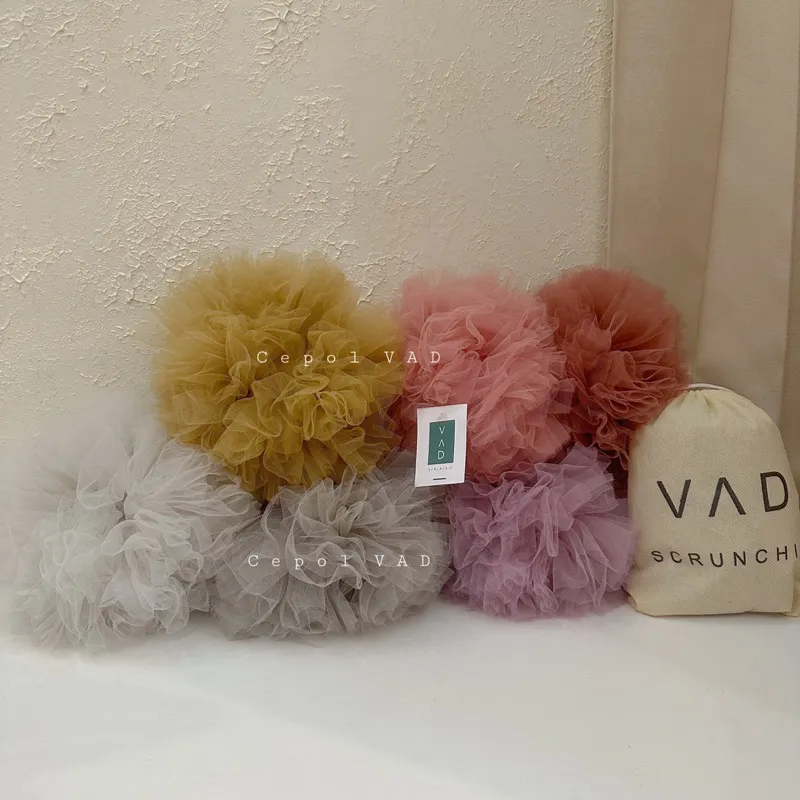 Scrunchie Ikat Rambut Cepol Hijab Bahan Tille Anti Pusing