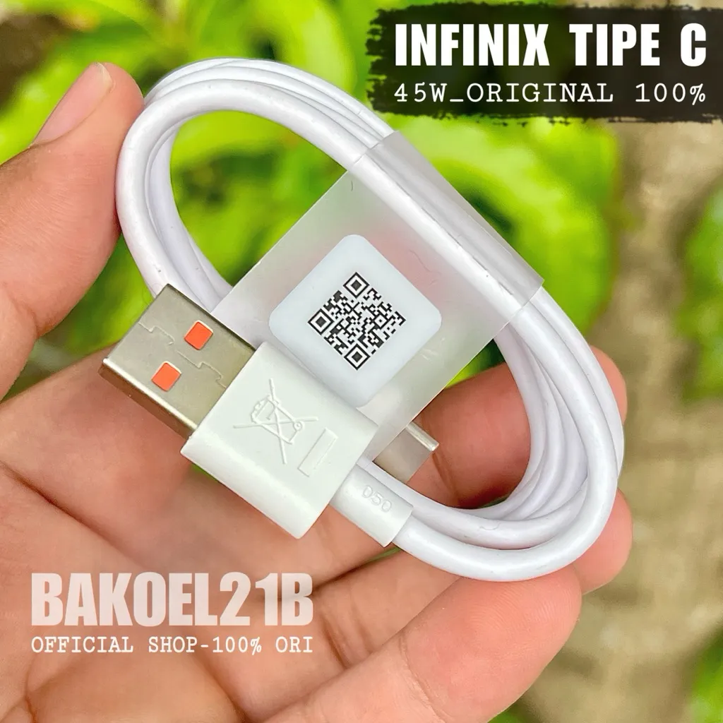 Kabel Data Infinix Type C 45W Asli Original Copotan 100% Fast Charging Note 30 , Note 40, GT 20 Pro, Note 40 5G, Zero 20, Zero 30, Zero X, Hot  dll