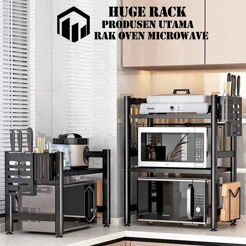 [Dapat Diregangkan]Rak Oven Microwave Rak Microwave Untuk Dapur Rak Microwave Dapat Disesuaikan