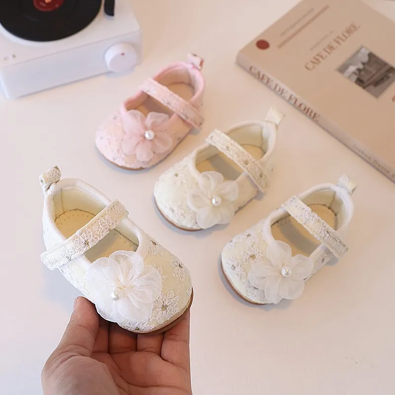 [4.4 SALE] MyLittleBaby [3-18 Bulan] - SPB023 - Sepatu Baby Bunga Sepatu Bayi Lucu Sepatu Bayi Prewalker Sepatu Bayi Anti Slip