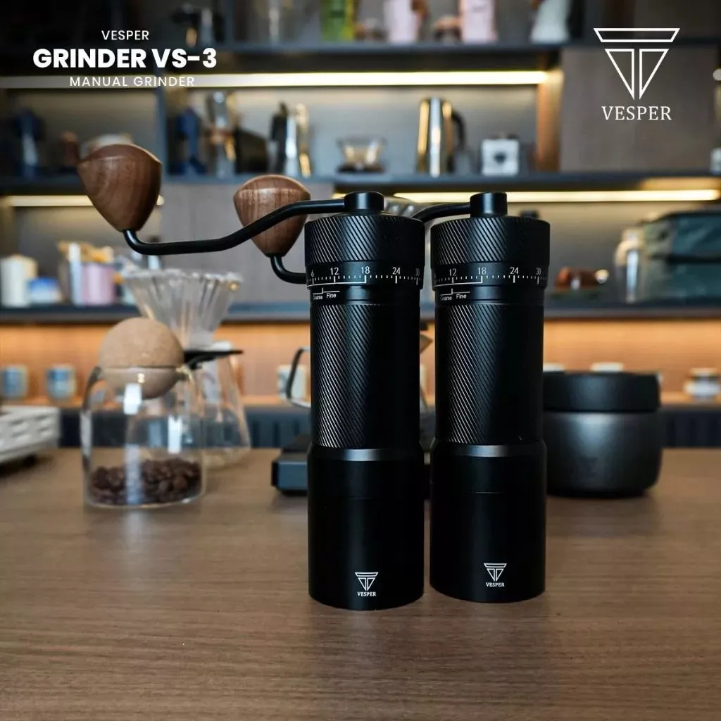 Vesper manual coffee grinder VS-3 external adjustable setting seven stars conical burr / grinder kopi manual spresso pour over
