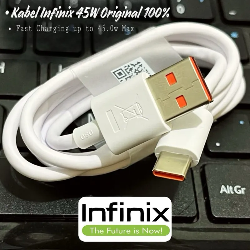 Kabel Data ORIGINAL Copotan INFINIX USB Type-C 45W Fast Charging Charger HP Kualitas Terbaik