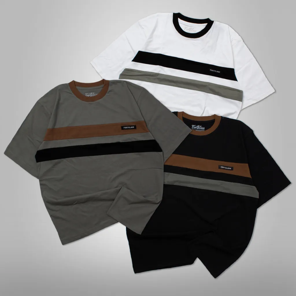 FortKlass Kaos Oversize MUTSU Commbed 24s T-Shirt Cowok Premium Kaos Pria Lengan Pendek Jumbo