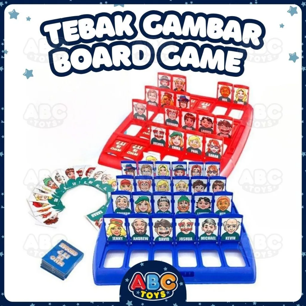 Mainan Board Game Tebak Tebakan Gambar Who Is It Permainan Keluarga