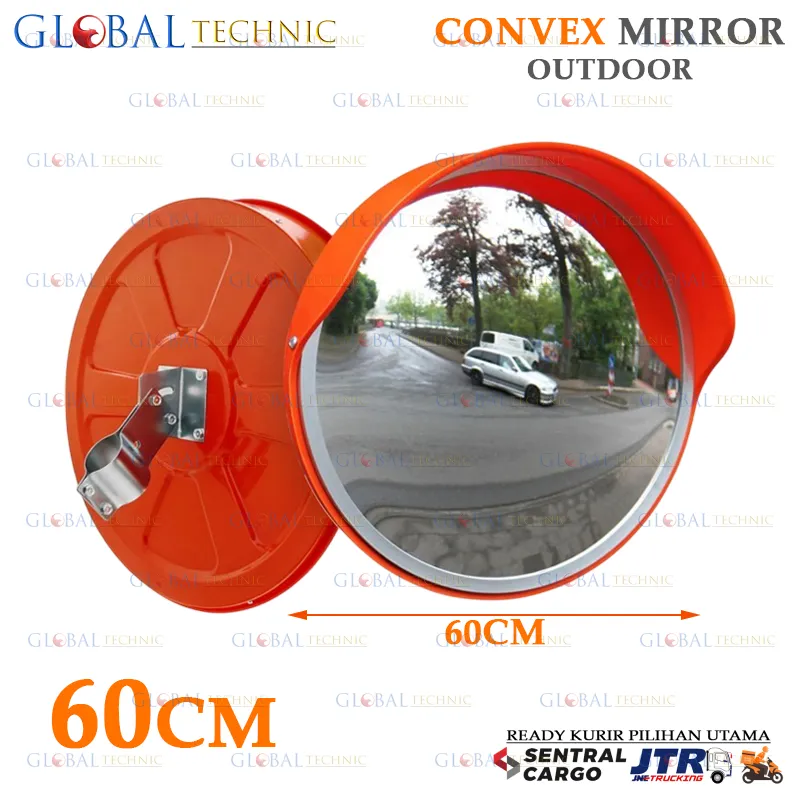 Convex Mirror 60CM Outdoor Kaca Cembung / Cermin Cembung Safety Jalan Tikungan / Kaca Lalu Lintas
