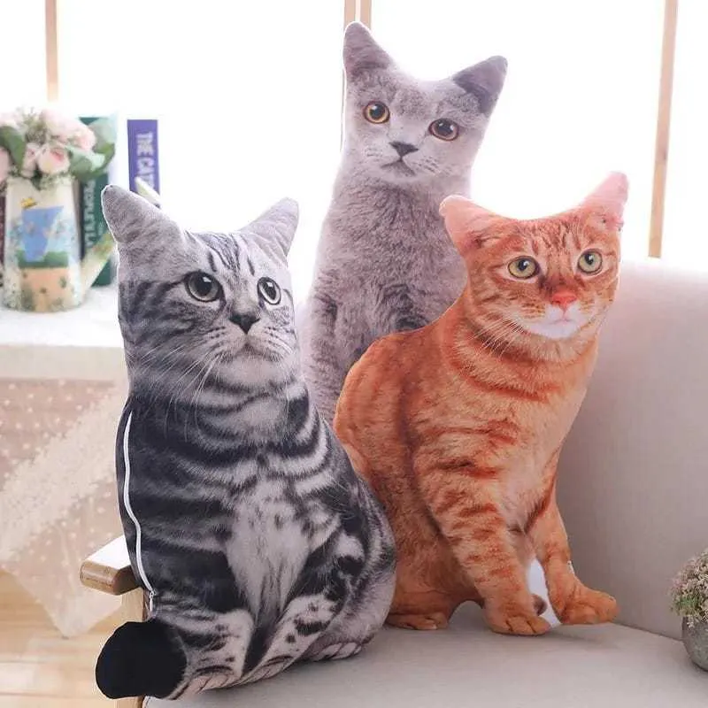 Bantal Kucing Full Body Bantal  Printing  Karakter Kucing  Bantal Kucing Bahan Halus dan Lembut