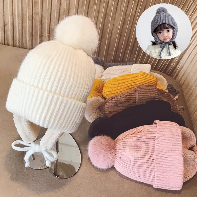 Topi winter Kupluk anak AULIA kids Beanie hat musim dingin hangat import flap Earflap