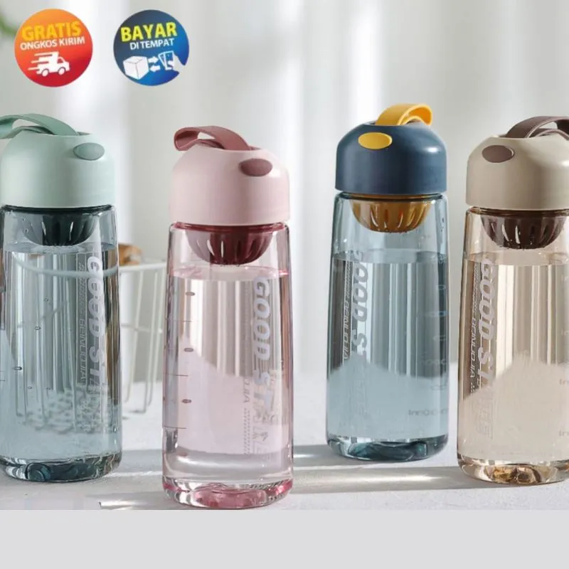Botol Minum Portable Olahraga Kantor Sekolah 550ml 650ml Tumbler Anak Sedotan / BOTOL MINUM AESTHETIC WATER BOTTLE TERMOS BOTOL BENING ESTETIK BOTOL MINUMAN PLASTIK
