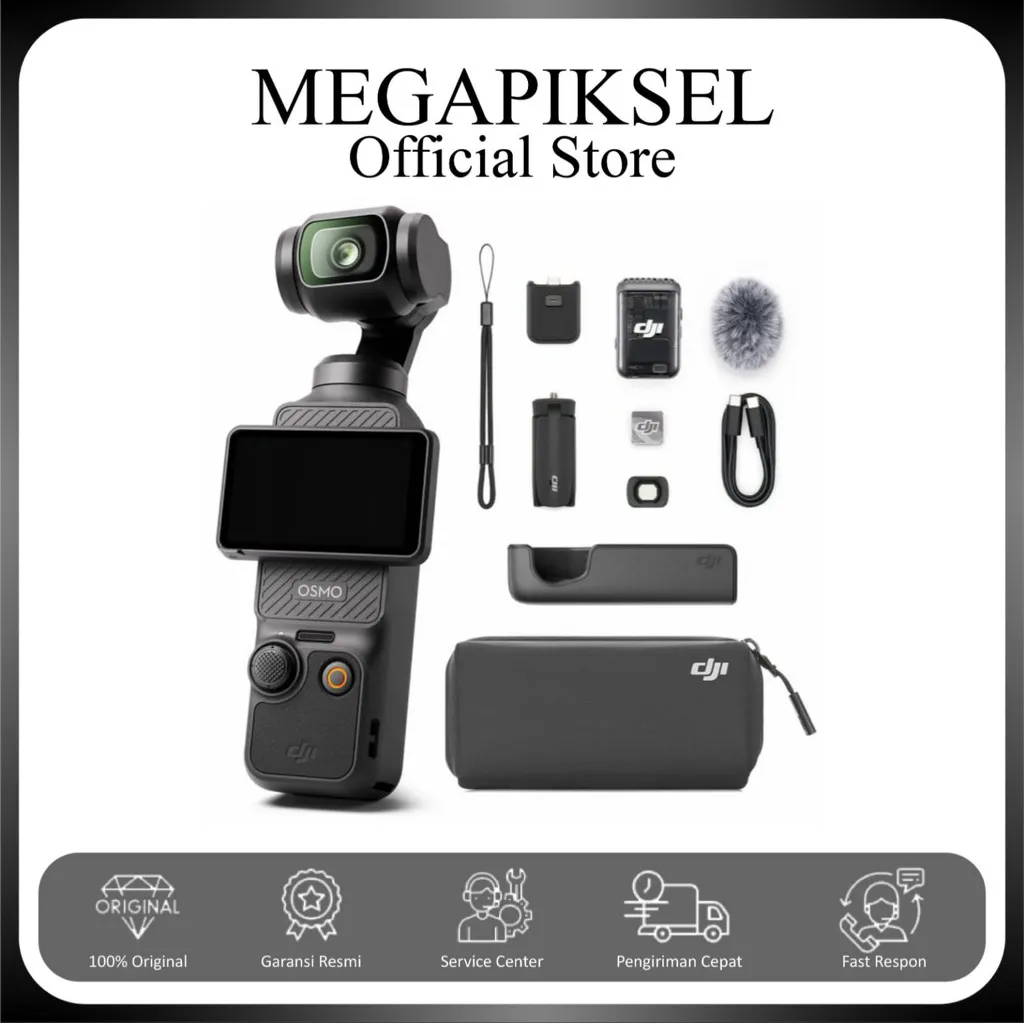 DJI Osmo Pocket 3 Creator Combo - 3-Axis Gimbal Stabilizer