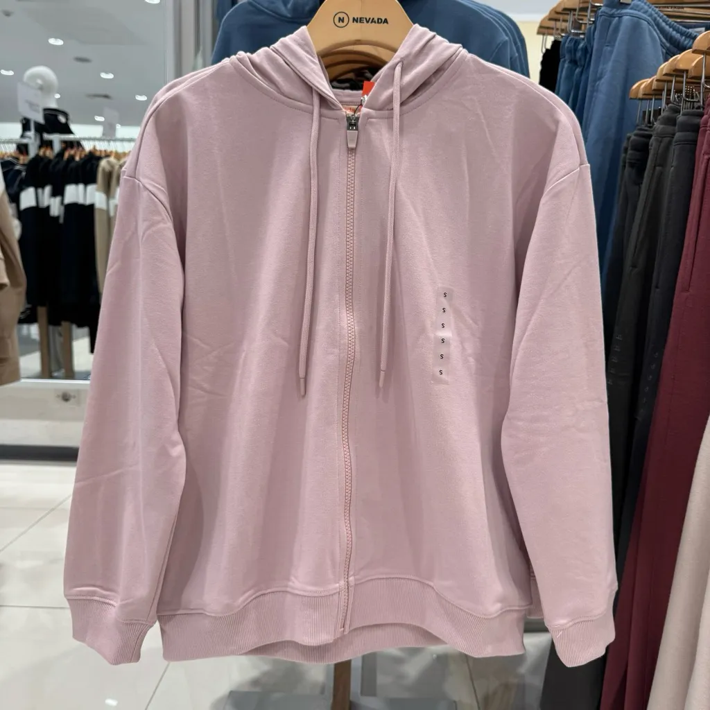 N3V4D@ Jacket Hoodie Zipper Wanita bahan lembut nyaman dipakai best seller tanpa logo N S-XL