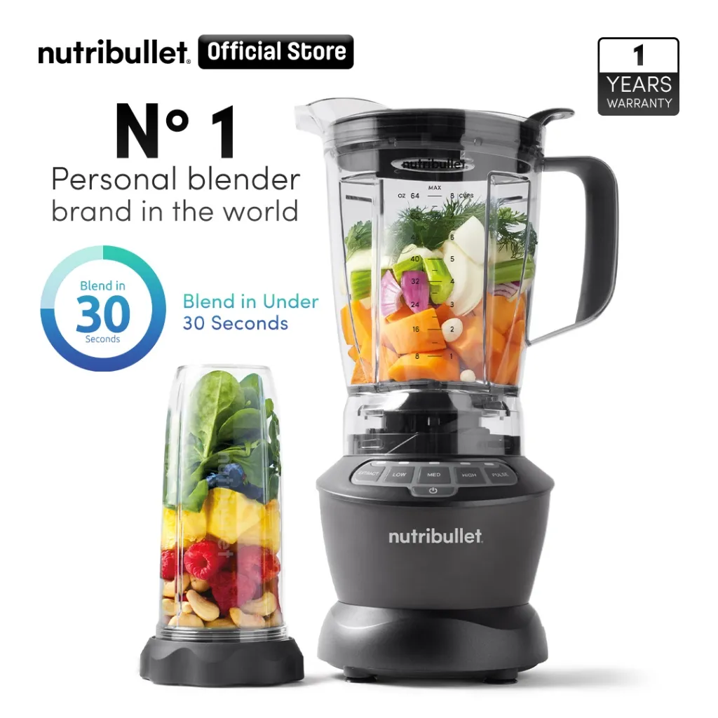 Nutribullet Combo 1000W Dark Gray Blender Smoothies Maker