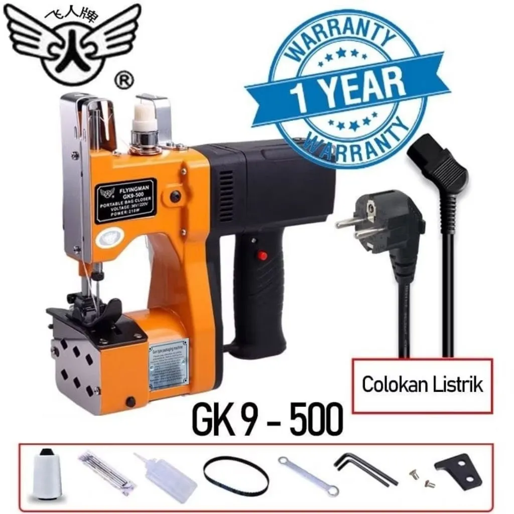 Mesin Jahit Karung [100%ORIGINAL] FLYINGMAN™ GK-9 500 / 800 Portable Bag Closer