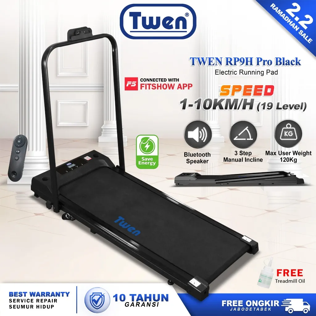 TWEN RP7s new RP7sH new ISmart Plus RP8H+ RP8H Pro RP9H Pro Treadmill Listrik Treadmill Portable Treadmill Walking Pad Treadmill Running Pad Treadmill Multifungsi Treadmill Lipat Alat Olahraga