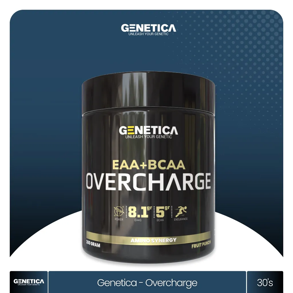Genetica Overcharge EAA + BCAA Amino Synergy 300 Gram 30 Serving