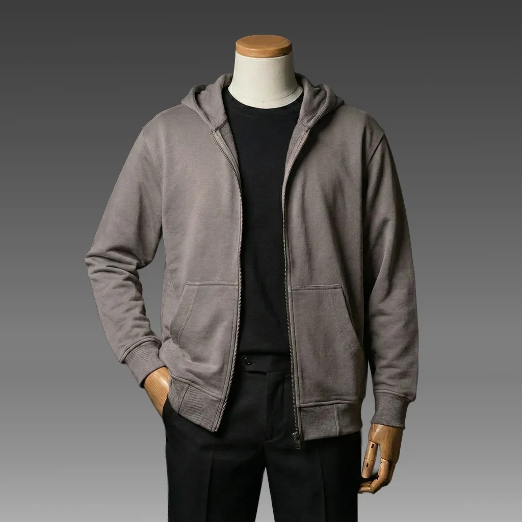 JB - Hoodie Zip Bary Taupe
